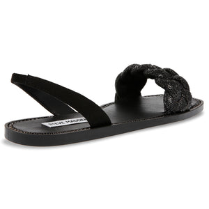 Noles Black Crystal Metallic Fabric w/Matchin - Sandali Donna Neri SMSNOLES-BLK . STEVE MADDEN 