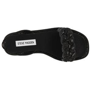 Noles Black Crystal Metallic Fabric w/Matchin - Sandali Donna Neri SMSNOLES-BLK . STEVE MADDEN 