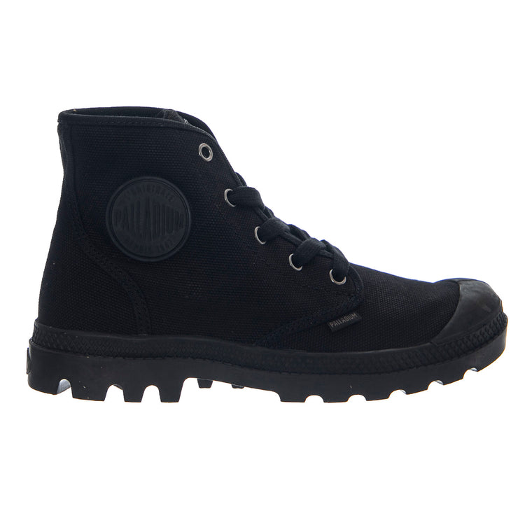 Pampa Hi Black/Black -- Scarpe Tela Alte Nere Donna PAS92352-060-M . PALLADIUM 