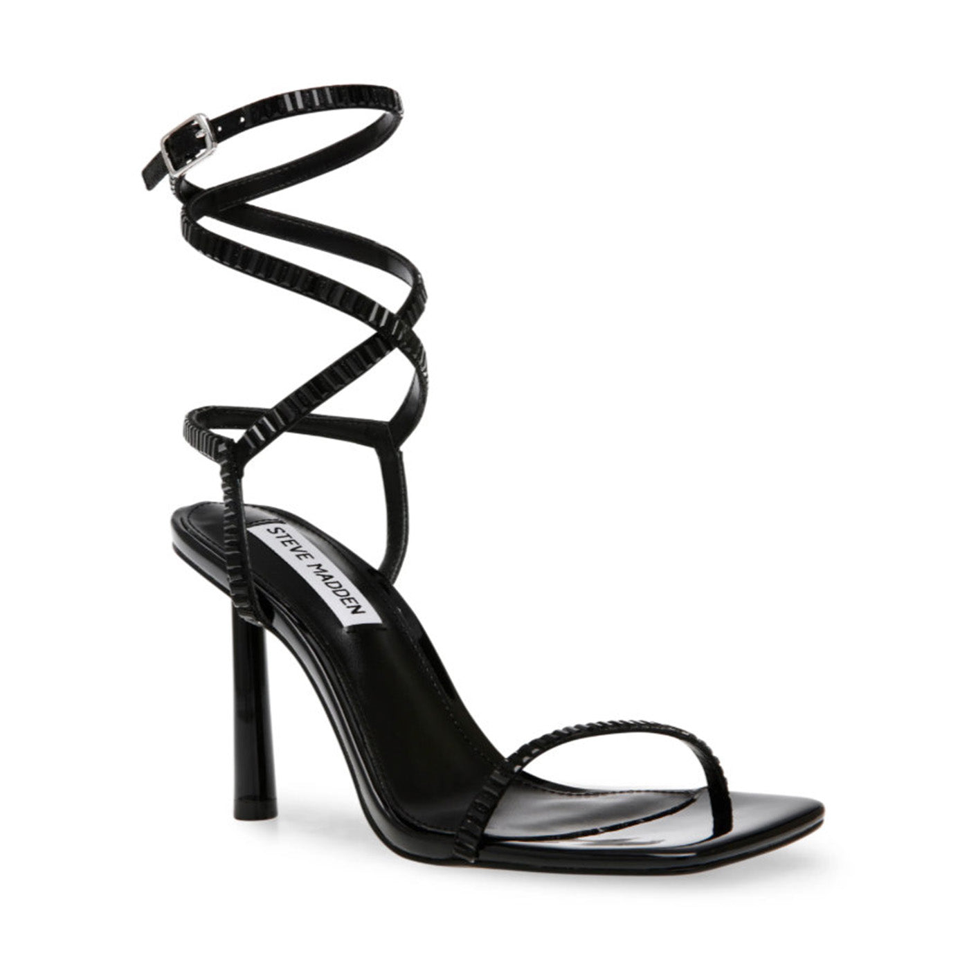 ENSURE-S BLACK - Sandali con Tacco a Stiletto Donna Neri SMSENSURE-S-BLA . STEVE MADDEN 
