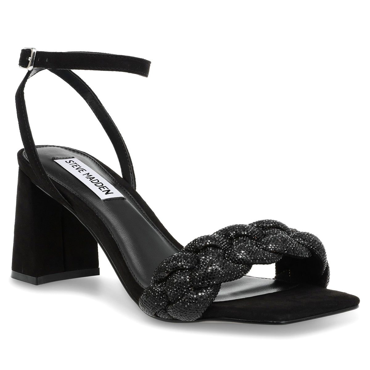 Lidia Black / Crystal - Sandali Donna Neri SMSLIDIA-BLK . STEVE MADDEN 