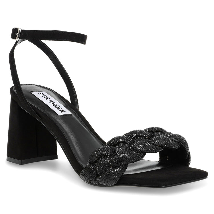 Lidia Black / Crystal - Sandali Donna Neri SMSLIDIA-BLK . STEVE MADDEN 
