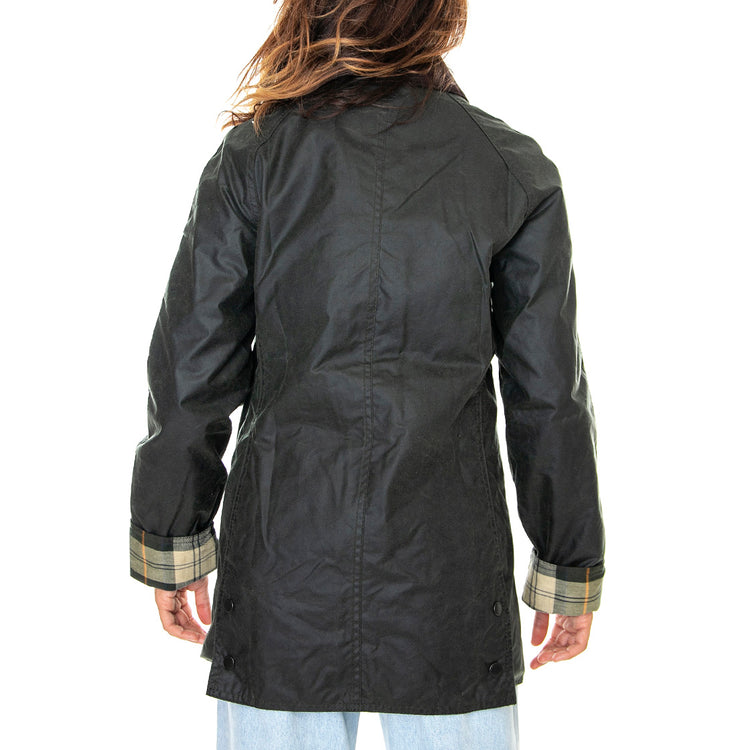Beadnell Wax Jacket Sage - Giacca Invernale Donna Verde FW22-LWX0667-SG91 . BARBOUR 