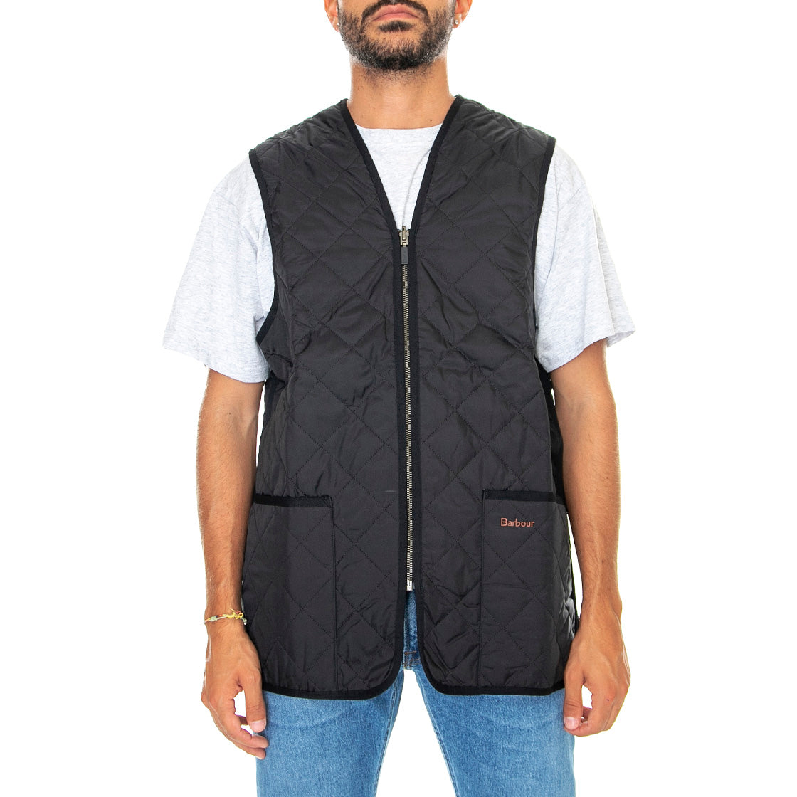 Quilted Waistcoat Zip Liner Black Modern - Giacca Invernale Smanicata Uomo Nera FW22-MLI0001-BK91 . BARBOUR 