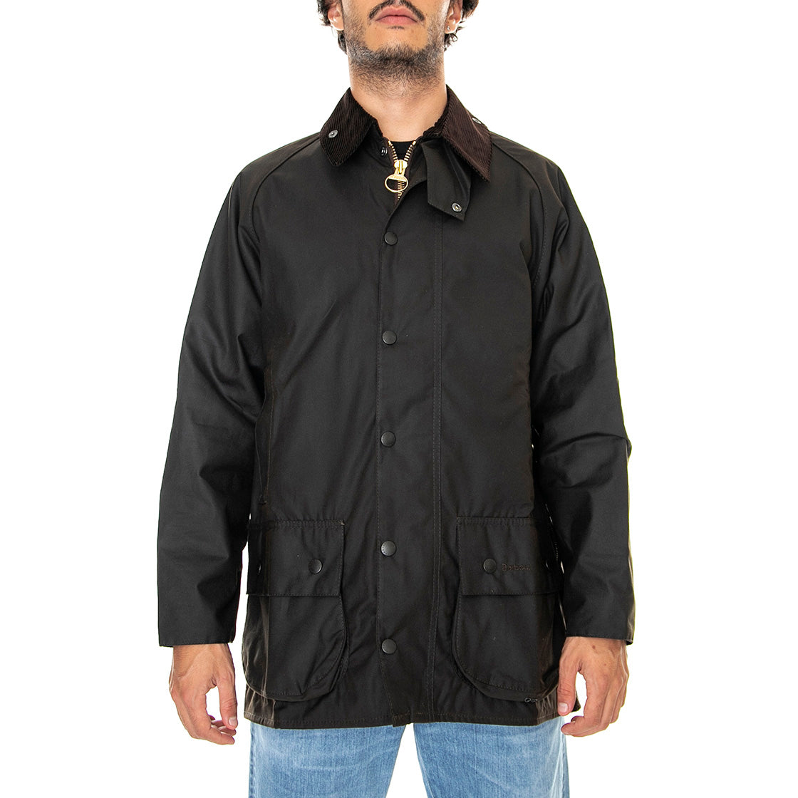 Classic Beaufort Wax Jacket Olive - Giacca Invernale Uomo Marrone FW22-MWX0002-OL71 . BARBOUR 