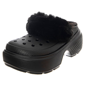 Stomp Lined Clog BLK - Sandali Donna Neri CR.208546-BLK . CROCS 