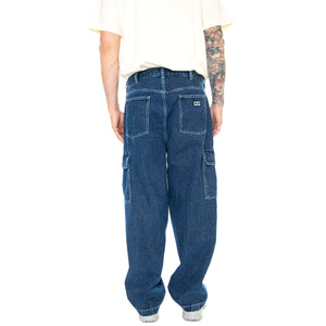 Big Wig Cardgo Denim Pant Stone Wash - Pantaloni Denim Jeans Uomo Blu 142010094-STN . OBEY 