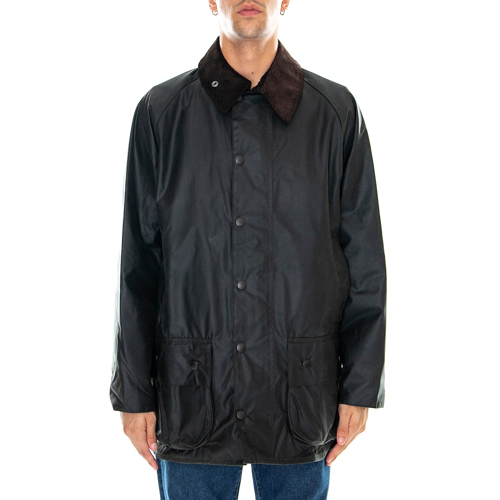 BEAUFORT WAX JACKET SAGE - Giacca Uomo Verde MWX0017-SG91-FW23 . BARBOUR 