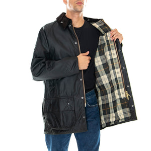 BEAUFORT WAX JACKET SAGE - Giacca Uomo Verde MWX0017-SG91-FW23 . BARBOUR 