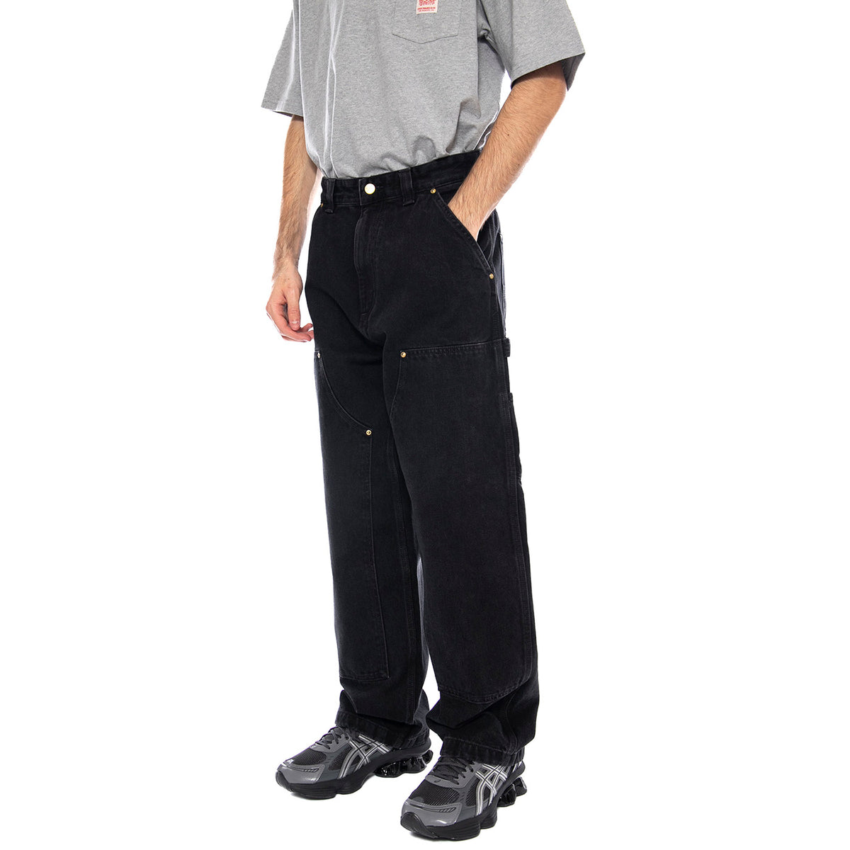 Nash DK Pant -- Pantaloni Uomo Black Stone Washed Neri I032106-8906 . CARHARTT WIP 