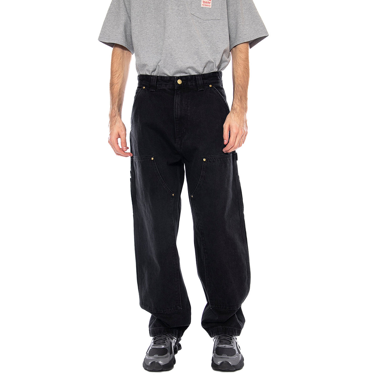 Nash DK Pant -- Pantaloni Uomo Black Stone Washed Neri I032106-8906 . CARHARTT WIP 