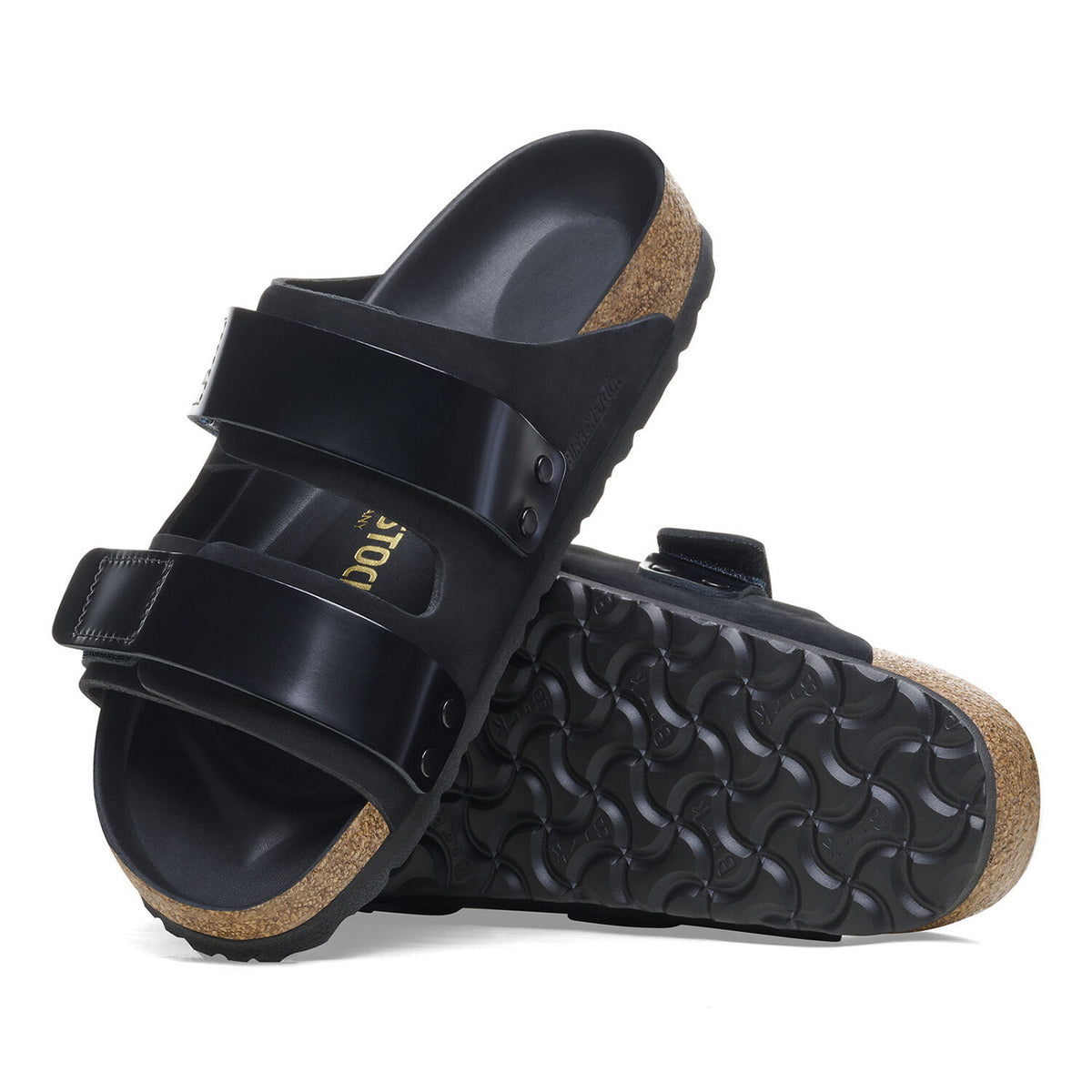 UJI Black Nabuck Leather - Sandali Uomo Neri 1026570 . BIRKENSTOCK 