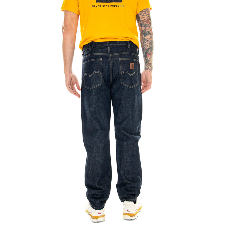 Marlow Pant Blue /rinsed - Pantaloni Uomo Blu I023029.0102 . CARHARTT WIP 