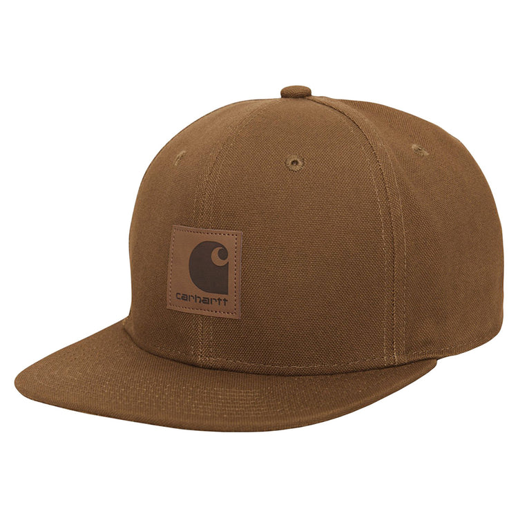 Logo Cap Hamilton Brown - Cappellino con Visiera Marrone I023099-HZXX . CARHARTT WIP 