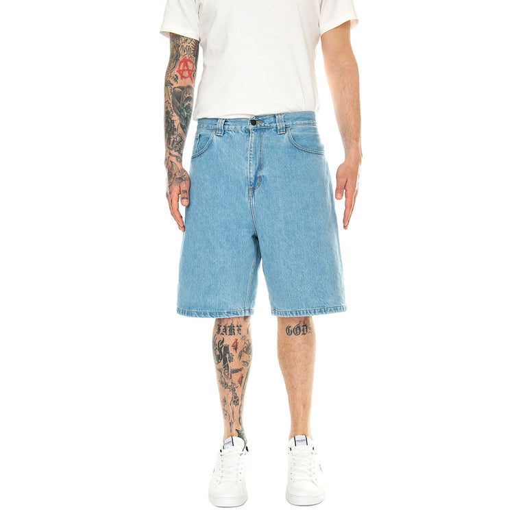 Brandon Short Blue /stone bleached - Bermuda Denim Jeans Uomo Blu I031921.0112 . CARHARTT WIP 