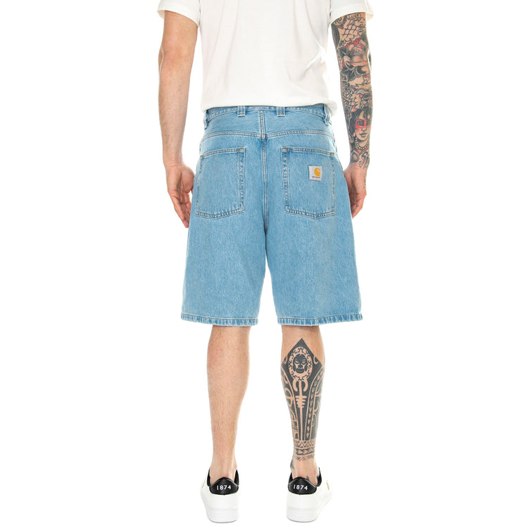 Brandon Short Blue /stone bleached - Bermuda Denim Jeans Uomo Blu I031921.0112 . CARHARTT WIP 