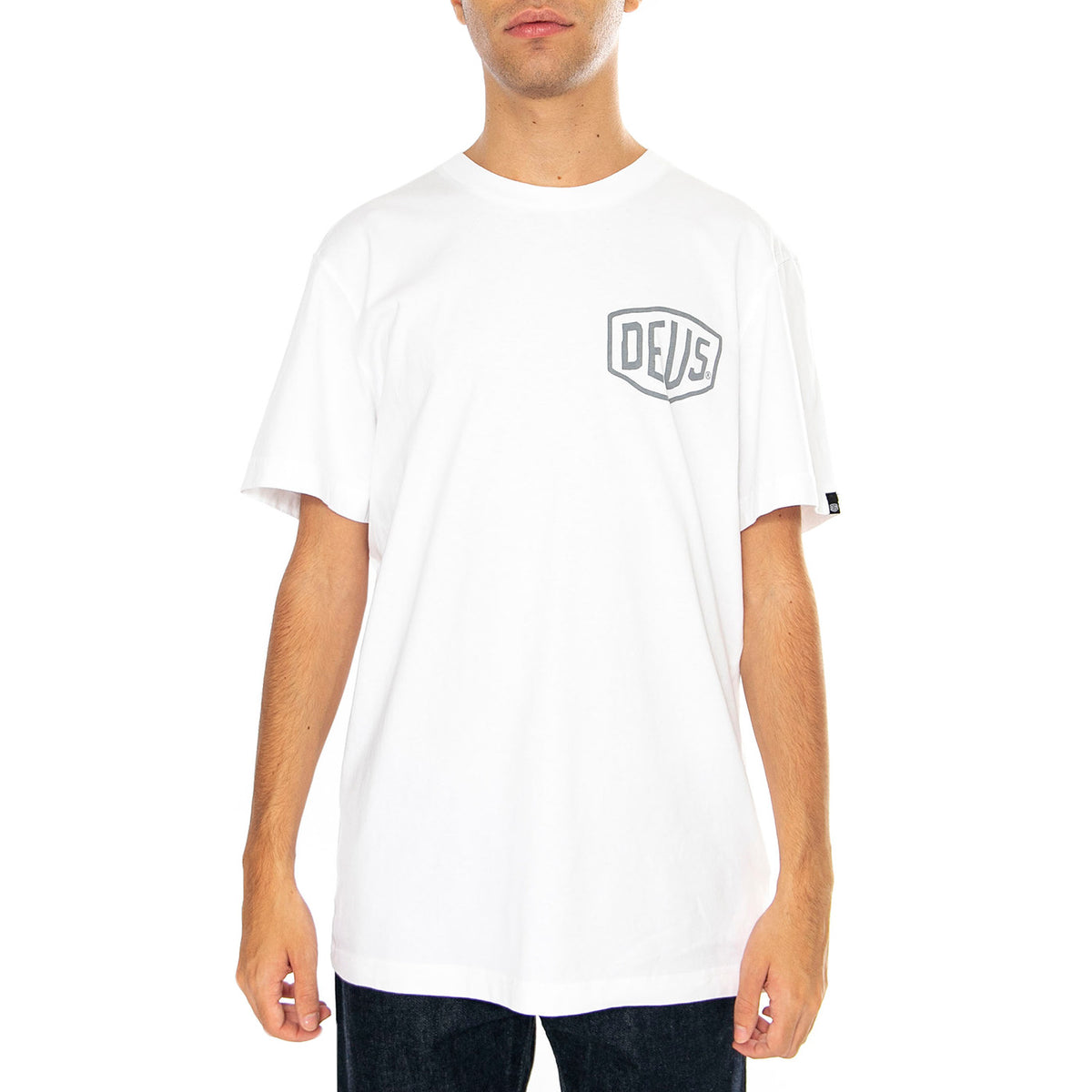 Tokyo Address White - Maglietta Girocollo Uomo Bianca T_DMW41808R-WHT . DEUS EX MACHINA 