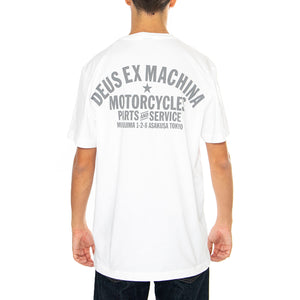 Tokyo Address White - Maglietta Girocollo Uomo Bianca T_DMW41808R-WHT . DEUS EX MACHINA 