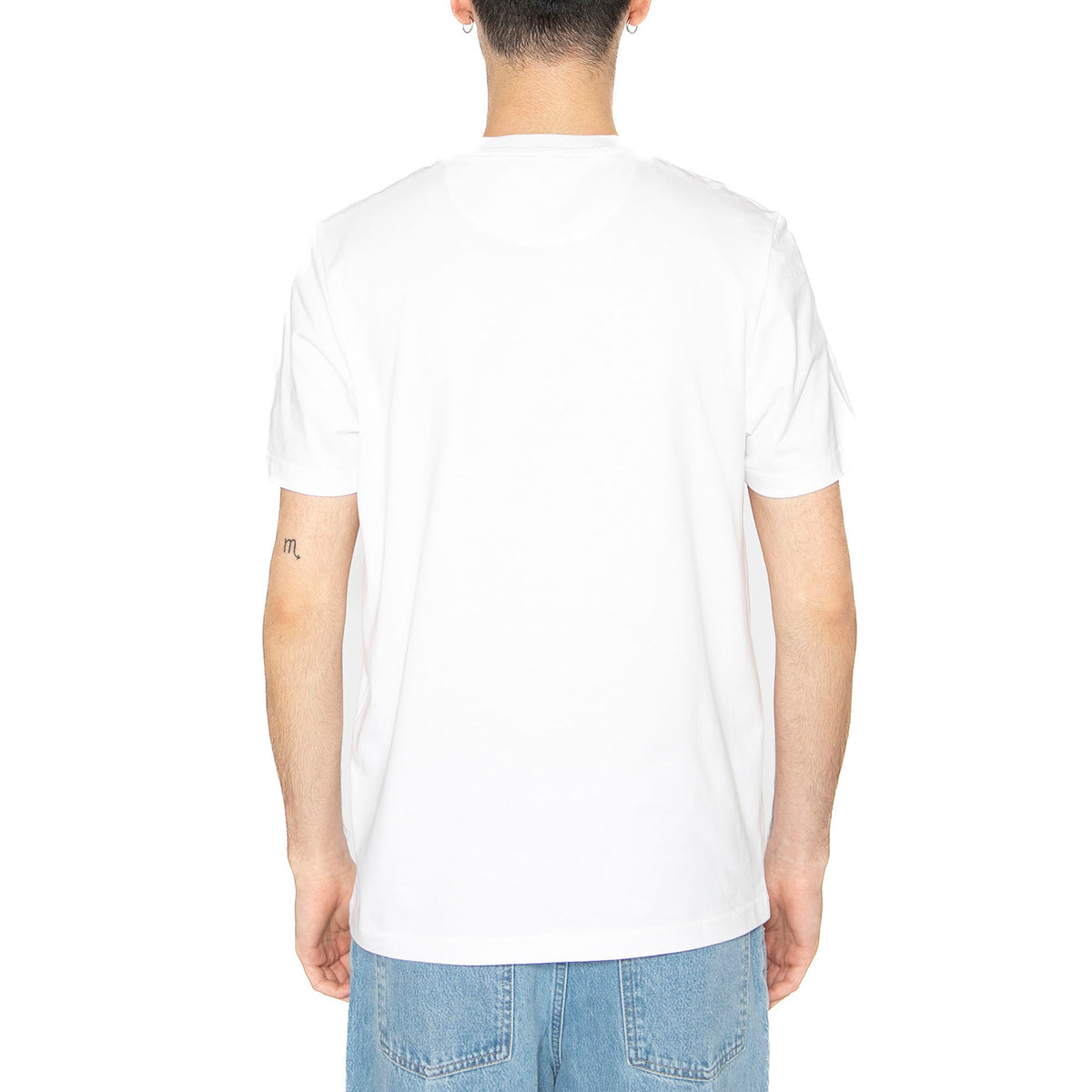 Danny Reg SS Tee White - Maglietta Girocollo Uomo Bianca F4KFD040104 . FARAH 