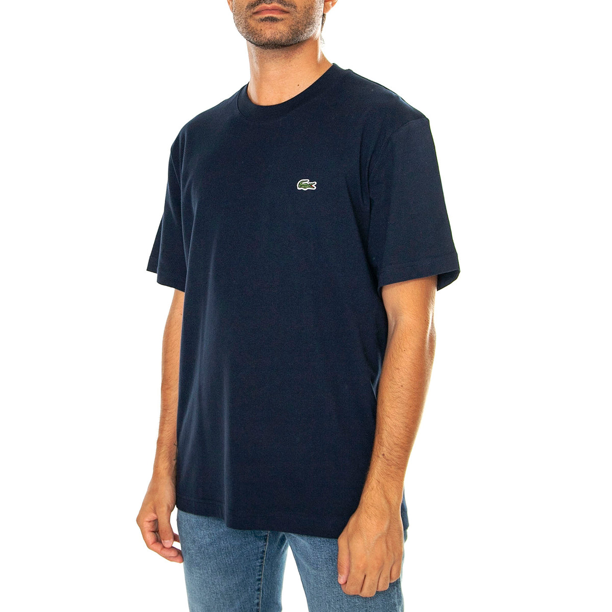 T-Shirt 166 - Maglietta Girocollo Uomo Blu TH7318-166 . LACOSTE 