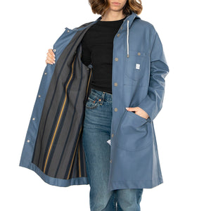 Women's Lee® x STUTTERHEIM Chore Raincoat - Giacca Donna Blu 112361898 . LEE 