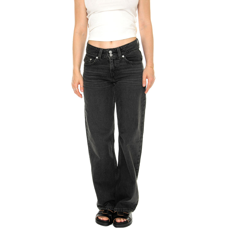 Superlow Mic Dropped Black - Pantaloni Denim Jeans Donna Neri A7498-0001 . LEVIS 