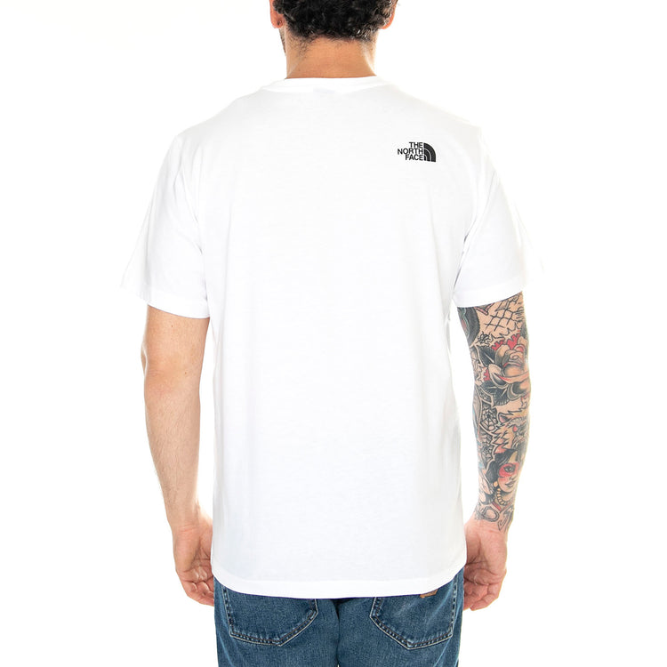 M S/S Never Stop Exploring Tee Tnf White - Maglietta Girocollo Uomo Bianca NF0A87NSFN41 . THE NORTH FACE 