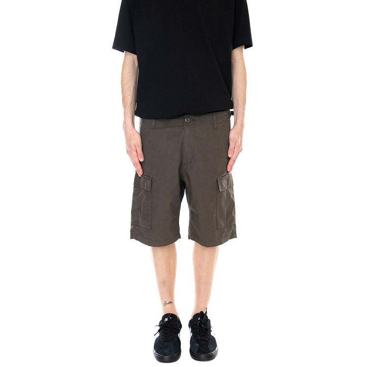 Mens Aviation Shorts - Cypress Rinsed - Bermuda Cargo Uomo Verdi I028245.63.02.00 . CARHARTT WIP 