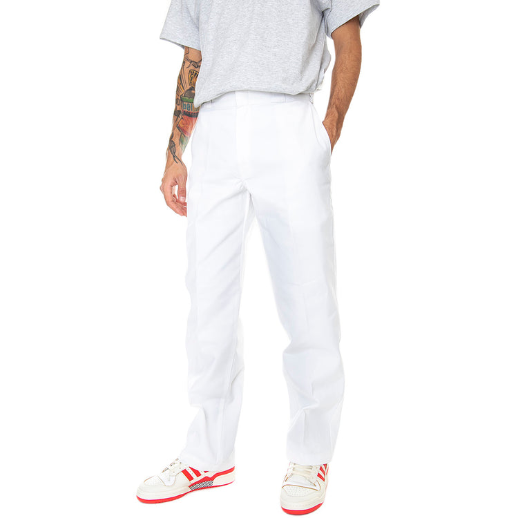 874 Work Pant Rec White - Pantaloni Chino Uomo Bianchi DK0A4XK6WHX1 . DICKIES 