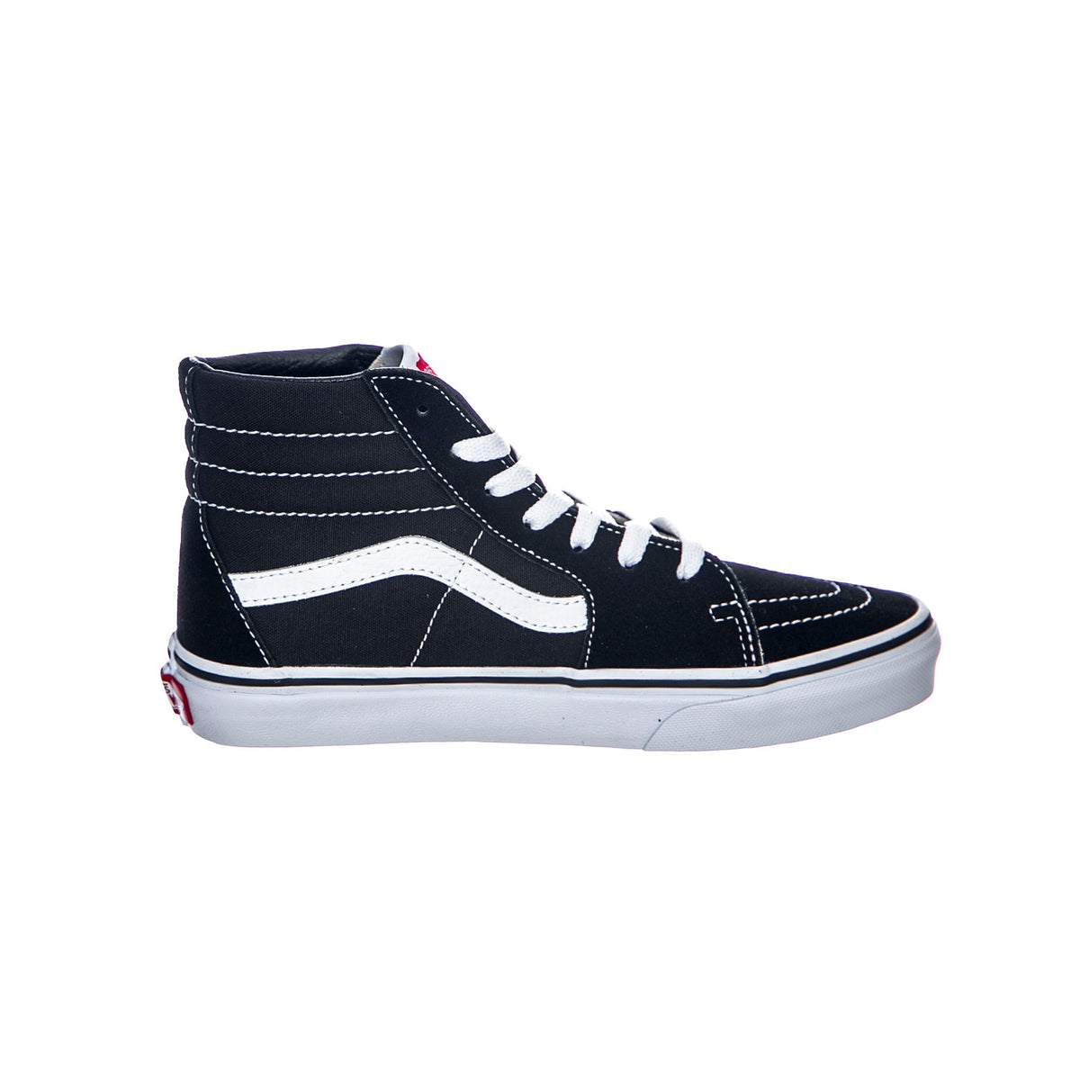 UY Sk-8 Hi Shoes - Black / White - Scarpe Stringate Profilo Alto Bambino Nere VN000D5F6BT1M . VANS 