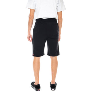 Mens Basic Small Logo Shorts - Black - Bermuda Uomo Neri 116363-03 . ALPHA INDUSTRIES 