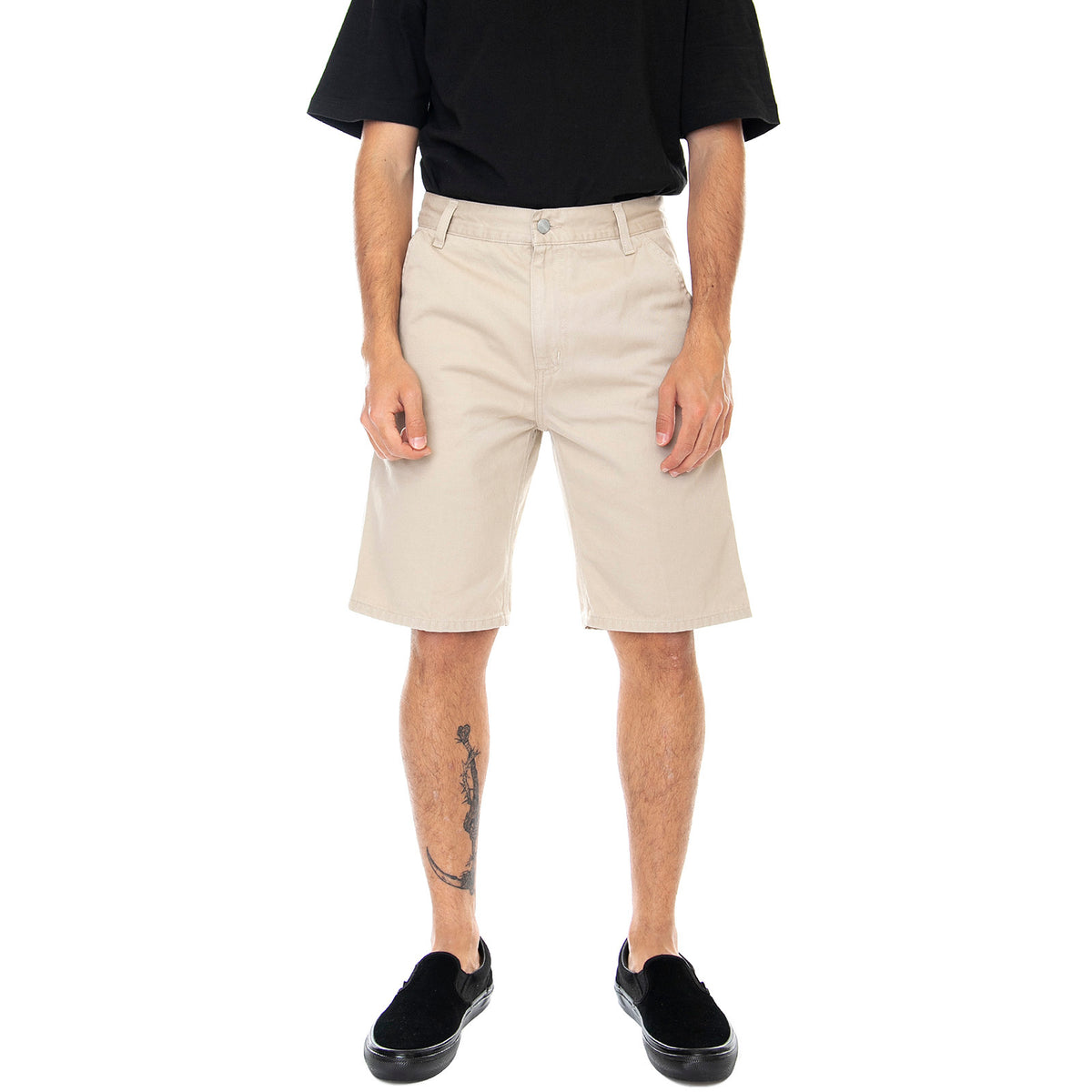 Mens Ruck Single Knee Shorts - Wall Stone - Bermuda Uomo Beige I024892.G1.06.00 . CARHARTT WIP 
