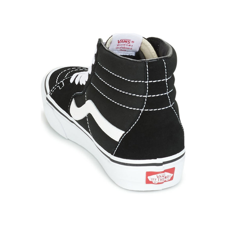 UA SK8-HI BLACK / WHITE - Scarpe Alte Uomo / Donna Nere / Bianche 1764 . VANS 