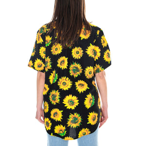 Adeline Shirt - Sunflower - Camicia Maniche Corte Donna Multicolore MRCADE TP14ADE-SUNBL . MOTEL ROCKS 