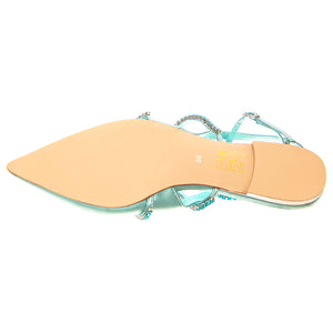 W' Pristina-Torquoise Saint Combo - Sandali Donna Turchesi JCR2P-150A . JEFFREY CAMPBELL 