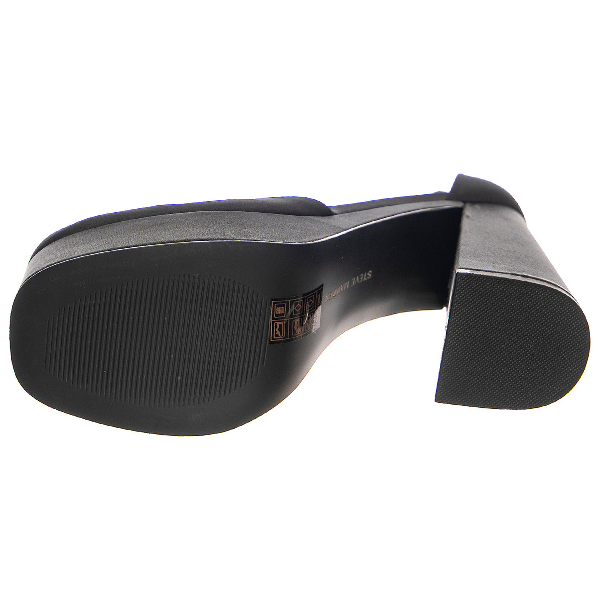 W' Londyn-Black Satin - Sandali Donna Neri SMLOND04S1-BLK . STEVE MADDEN 