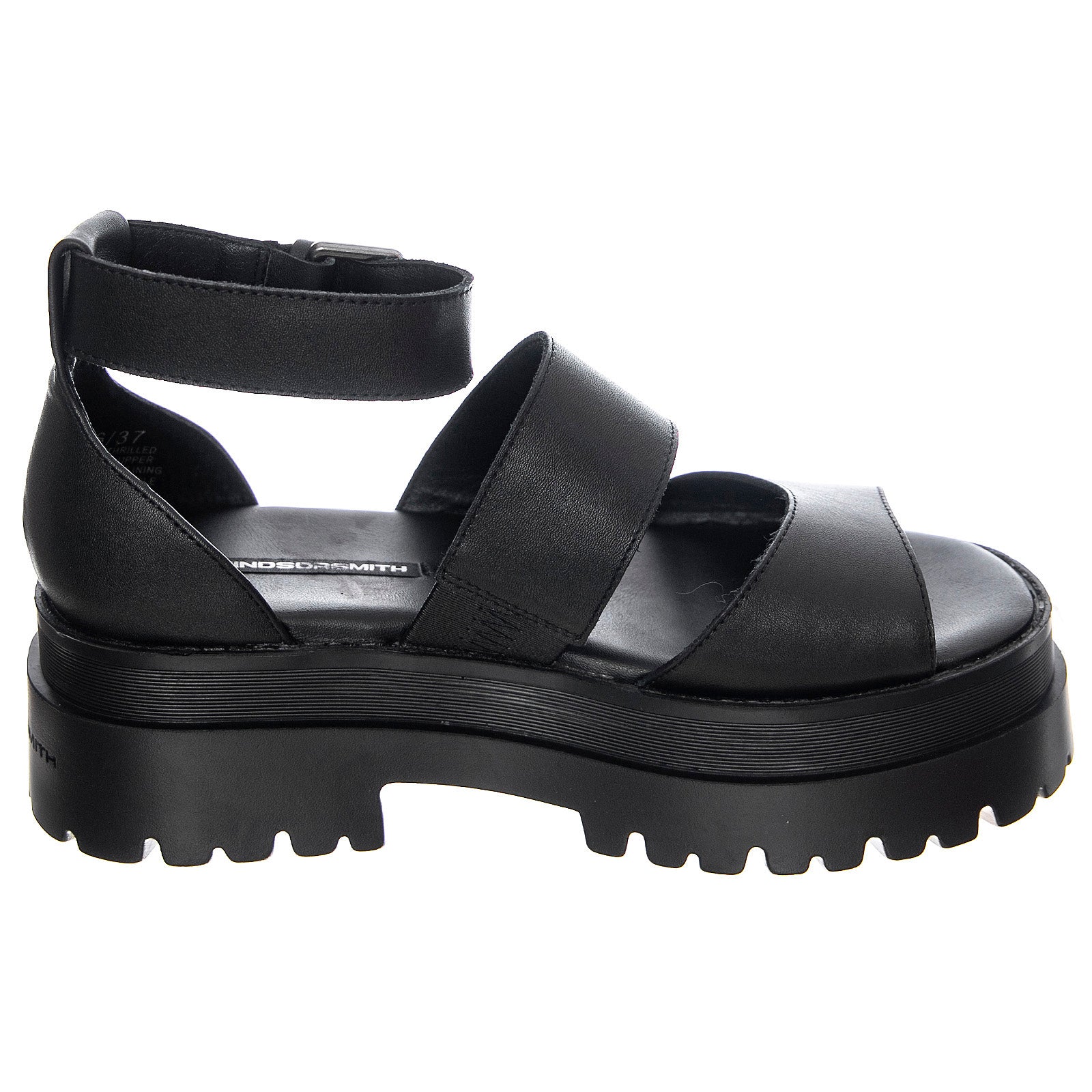 WOMENS THRILLED SANDALS BLACK PIGMENT - Sandali Donna Neri WSSTHRILLED-BLK . WINDSOR SMITH 