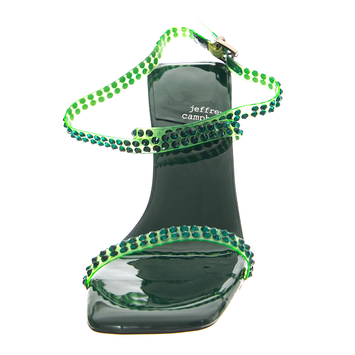 Favored Green Patent - Sandali Donna Verdi JCSR808LA-201-GRN . JEFFREY CAMPBELL 