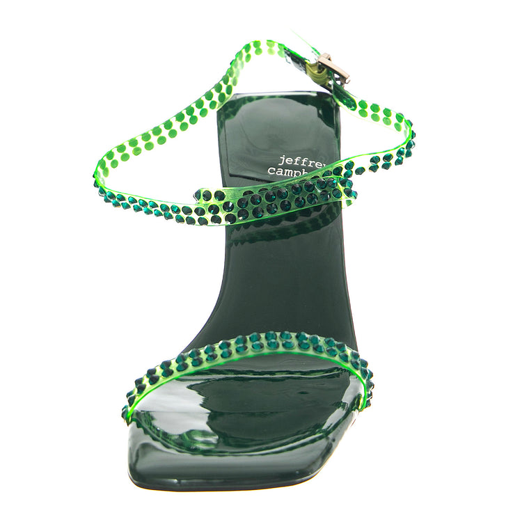 Favored Green Patent - Sandali Donna Verdi JCSR808LA-201-GRN . JEFFREY CAMPBELL 