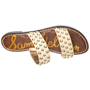 GIANETTA - Sandali Bassi con Borchie Donna Beige SESGIANET-H6058L1100 . SAM EDELMAN 