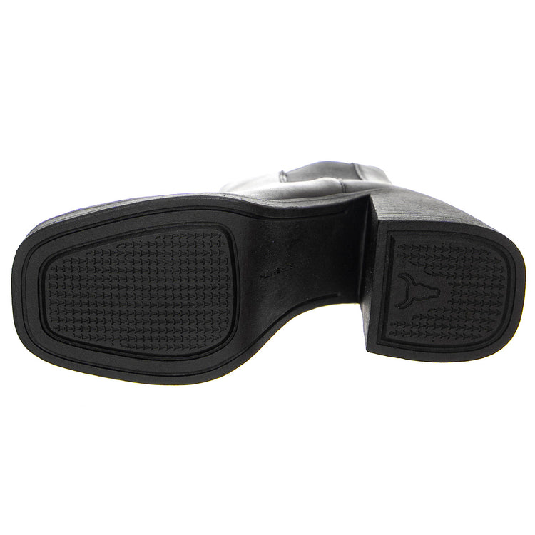 PRIORITY BLACK LEATHER - Stivaletti alla Caviglia Donna Neri WSSPRIORITY-BLK . WINDSOR SMITH 