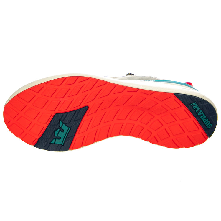 Factor Xt - Scarpe Stringate Profilo Basso Uomo Multicolore / Grigie / Stone / Teal FACTOR XT Stone/Teal-Dk Grey . SUPRA 