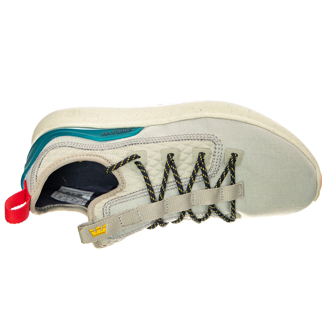 Factor Xt - Scarpe Stringate Profilo Basso Uomo Multicolore / Grigie / Stone / Teal FACTOR XT Stone/Teal-Dk Grey . SUPRA 