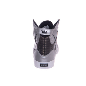 Kids Skytop Shoes - Silver Metallic / Black Shoes - Scarpe Profilo Alto Bambino Argento / Nere 58003-052-M . SUPRA 
