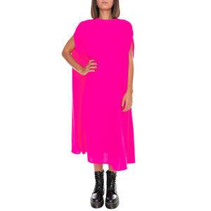 Bell Crepe Dress - Pink Fluo - Abito Donna Rosa 19WVI00017-7020 . MARIOS 