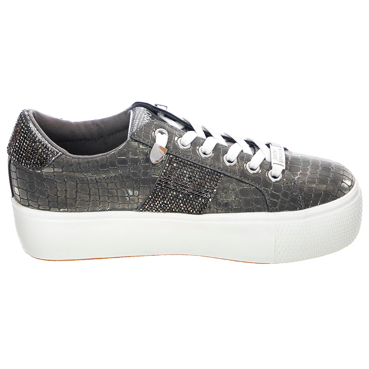 Especial Shoes - Pewter - Scarpe Stringate Profilo Basso Donna Argento SMPESPECIAL-PEW . STEVE MADDEN 