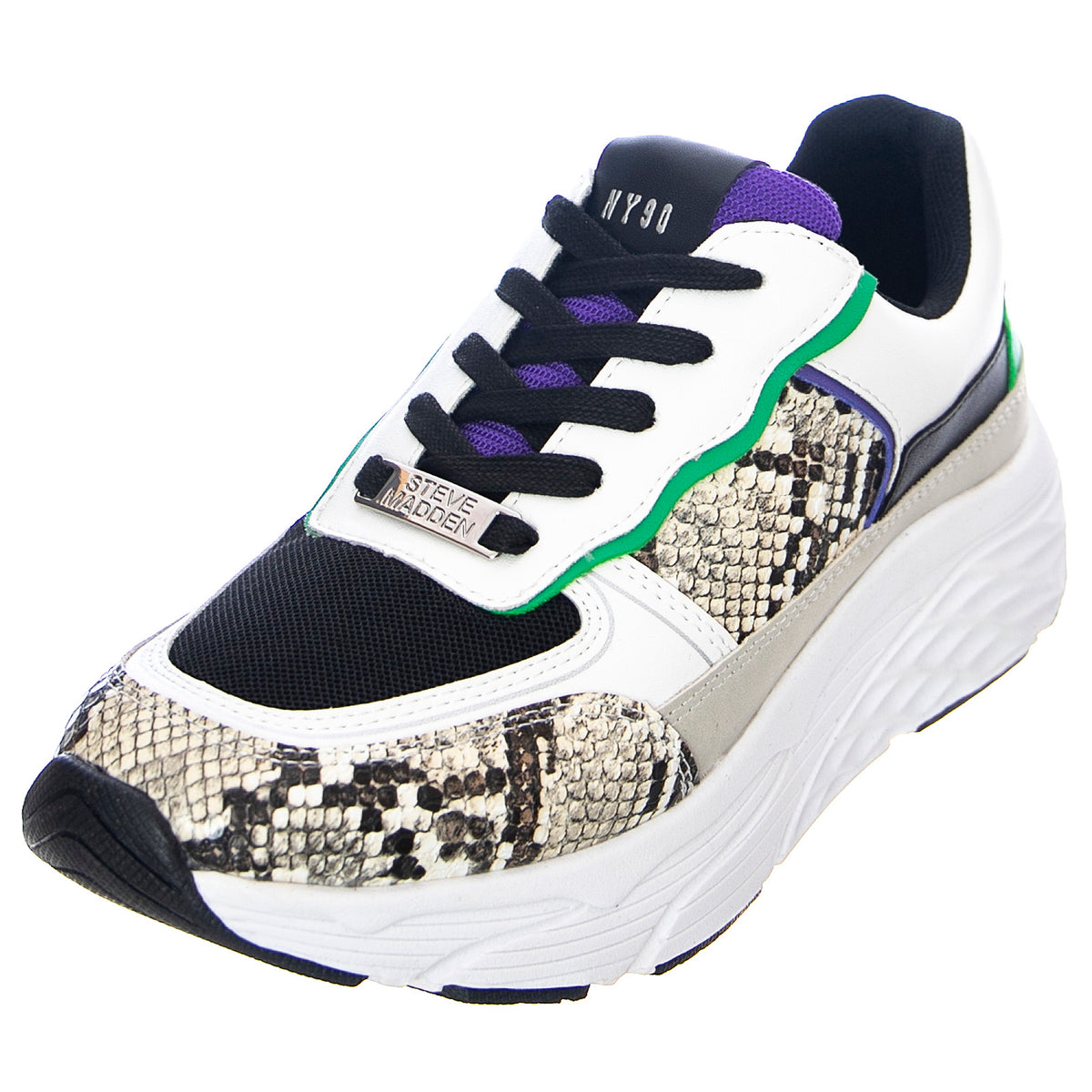 Francey Shoes - Bone Snake - Scarpe Stringate Profilo Basso Donna Multicolore SMPFRANCEY-BONSNK . STEVE MADDEN 