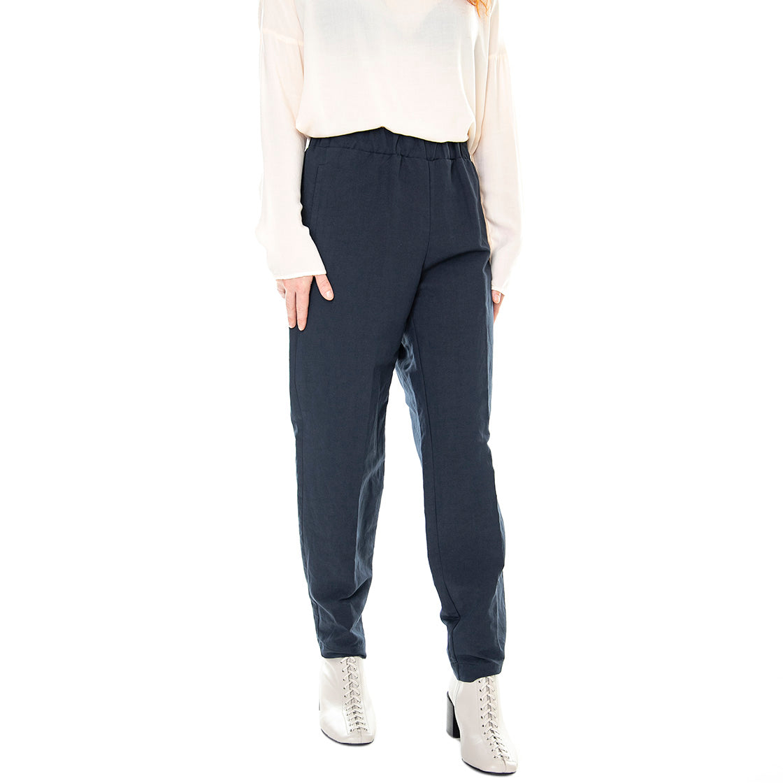 Regular 011SD25011 - Pantaloni Donna Blu Notte 011SD25011 -S2800 . ALESSIA SANTI 