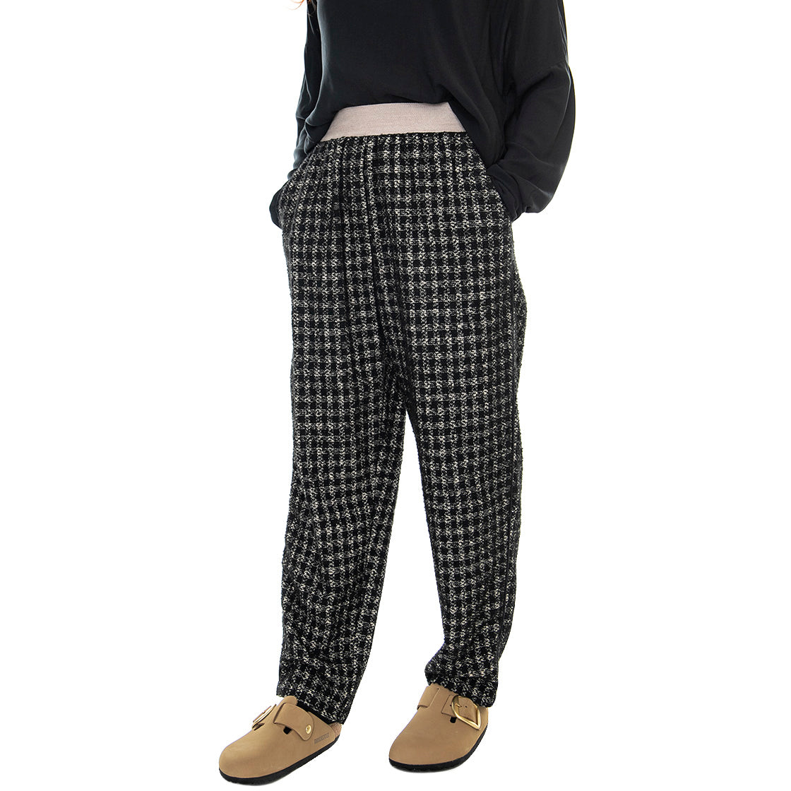 Fintariga 021SD25041 - Pantaloni Donna Burro / Neri 021SD25041 -029051-01 . ALESSIA SANTI 