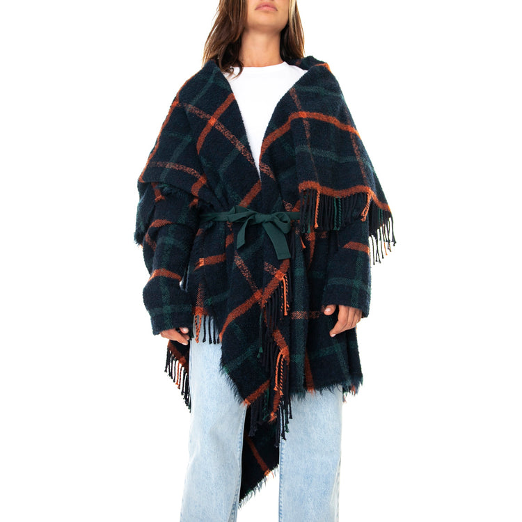021SD35022 Poncho Scozzese Donna 021SD35022 -029097-01 . ALESSIA SANTI 